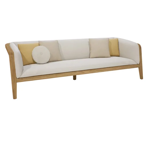 LG335-3 Teak Outdoor Three-Seater sofa