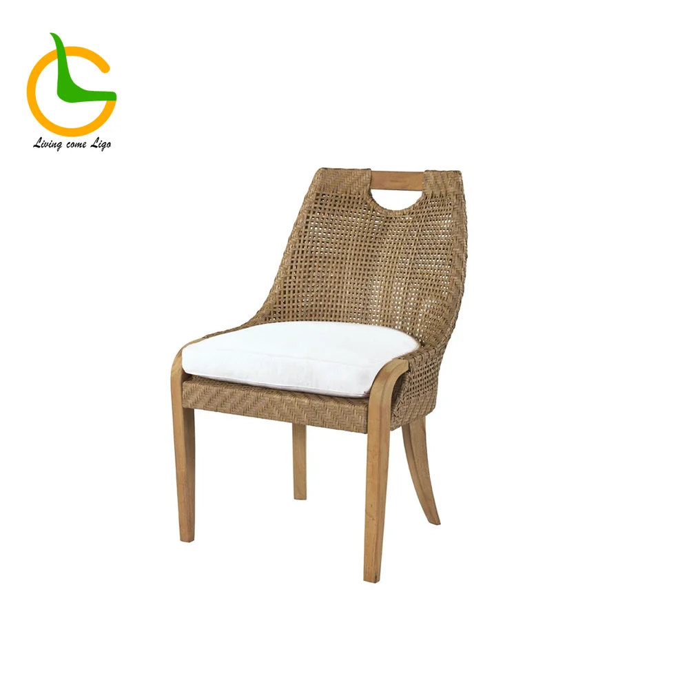 LG339-1 Wicker-Style Outdoor Dining Chair