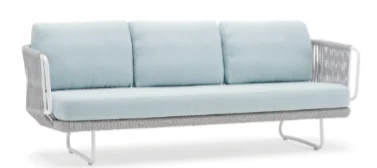 LG34-15 Rope-Woven Outdoor Three-Seater Sofa