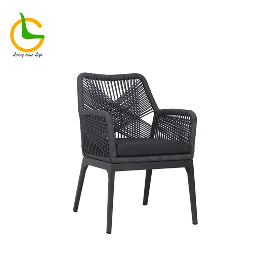 LG340-1 Rope-Woven Outdoor Dining Chair