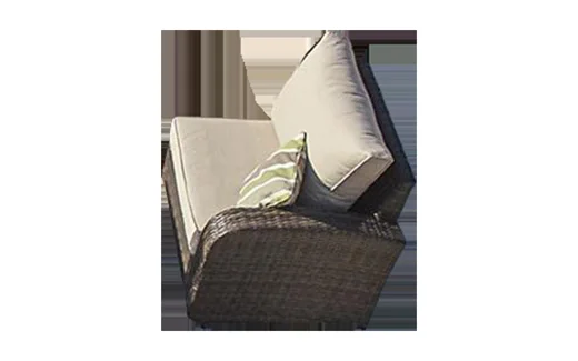 LG342-6 Wicker-Style Outdoor Right corner sofa