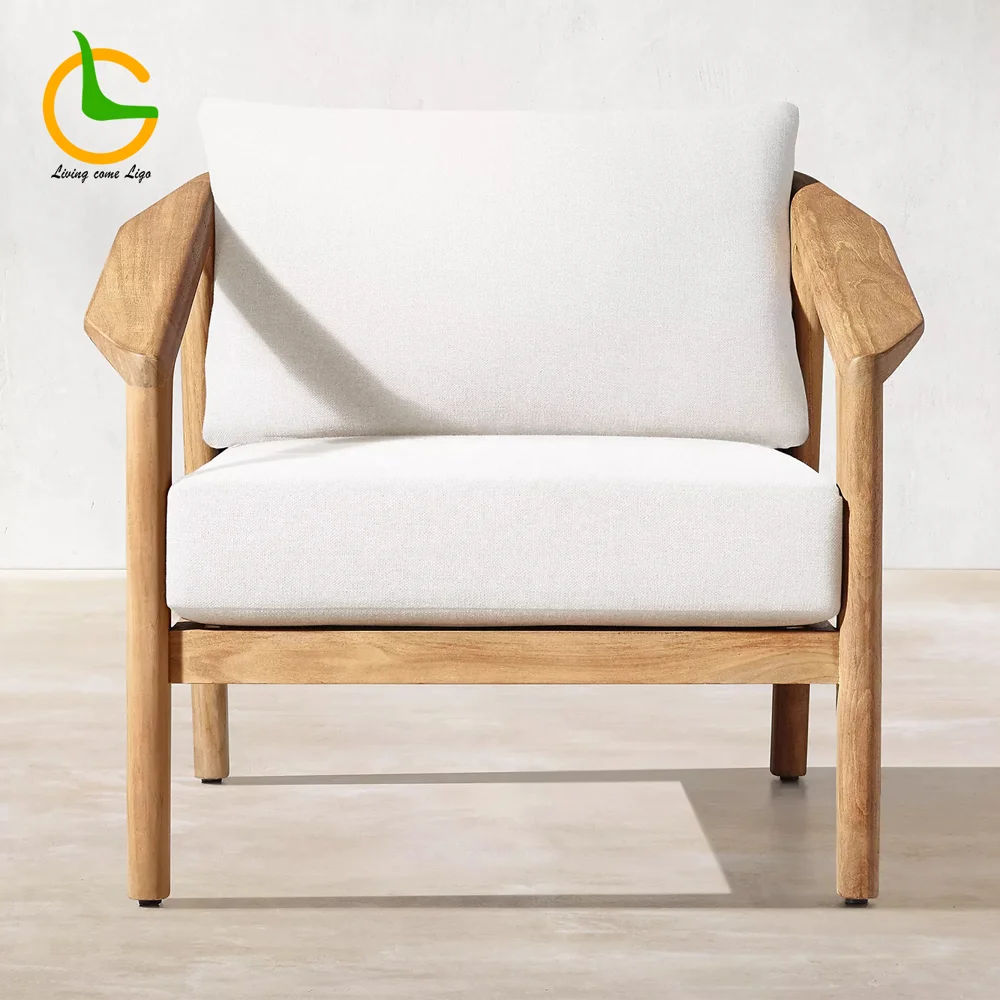 LG344-1 Teak Outdoor Single Sofa