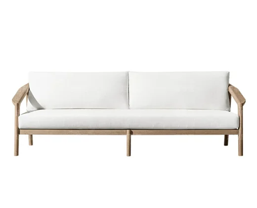 LG344-2 Teak Outdoor Two-Seater Sofa