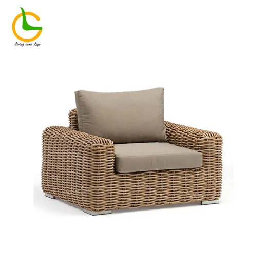 LG345-1 Wicker-Style Outdoor Single Sofa