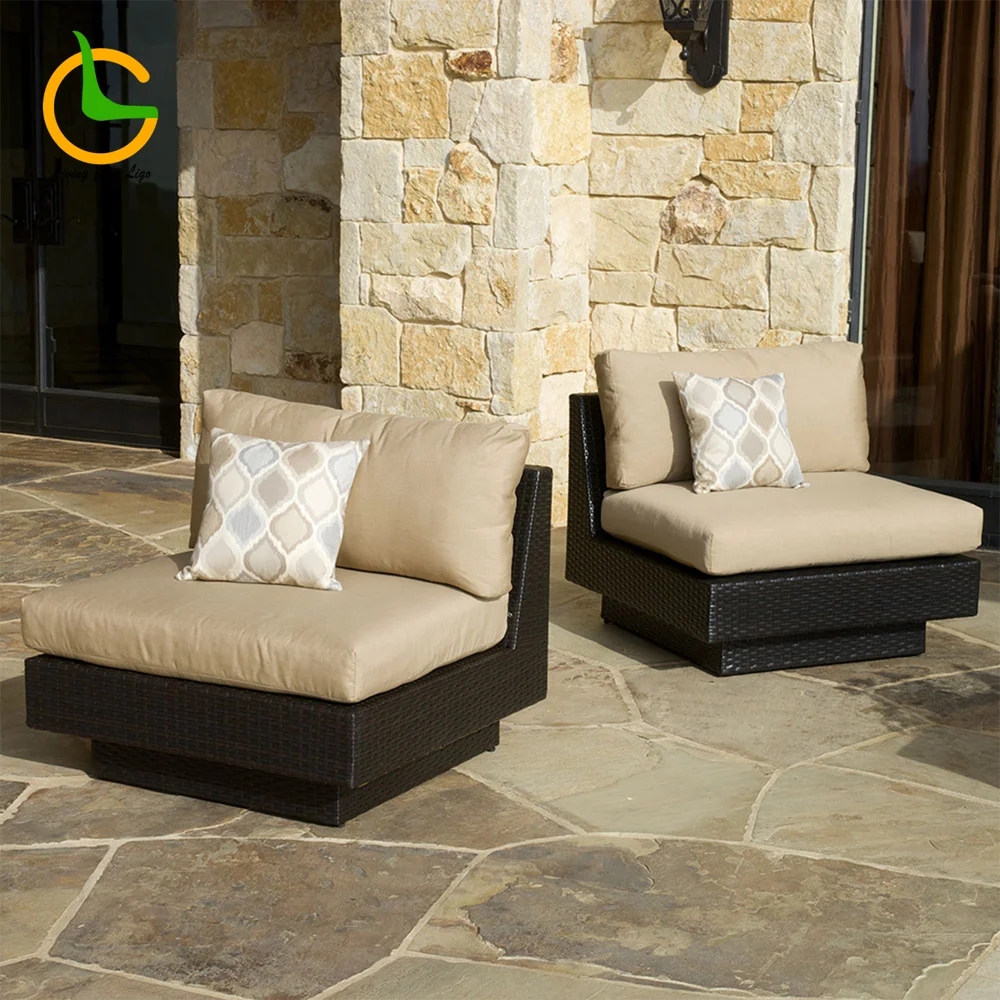 LG346-1 Wicker-Style Outdoor Single Sofa