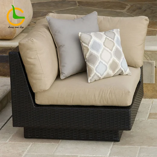 LG346-2 Wicker-Style Outdoor Corner Sofa