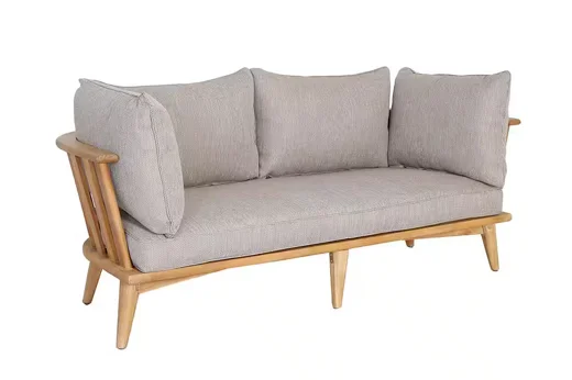 LG348-2 Teak Outdoor Two-Seater Sofa