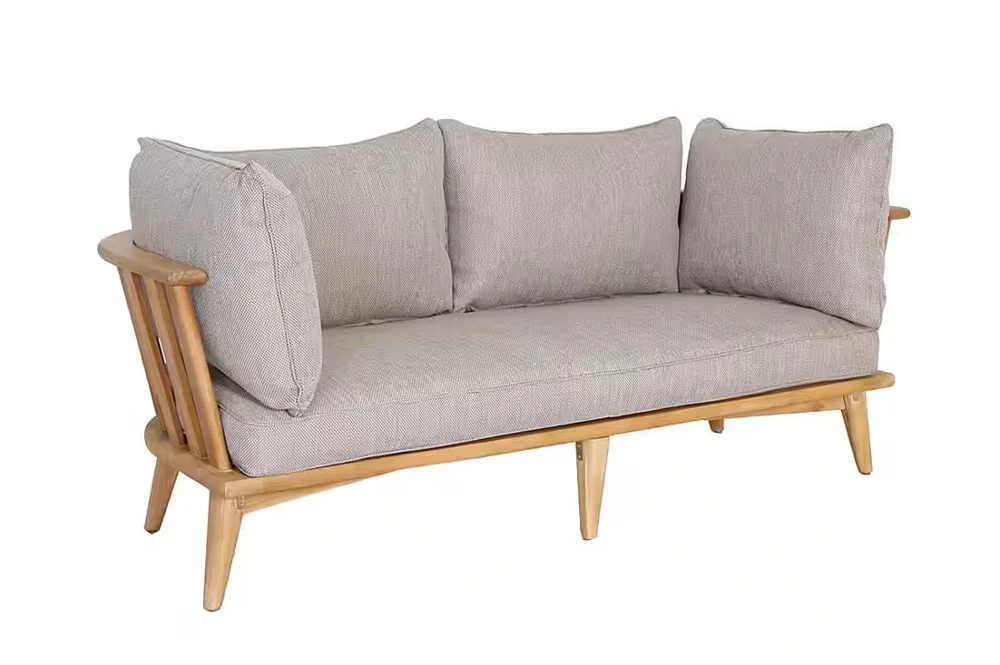 LG348-2 Teak Outdoor Two-Seater Sofa