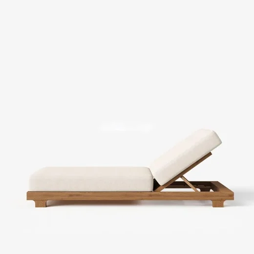 LG350 Teak Outdoor Lounger
