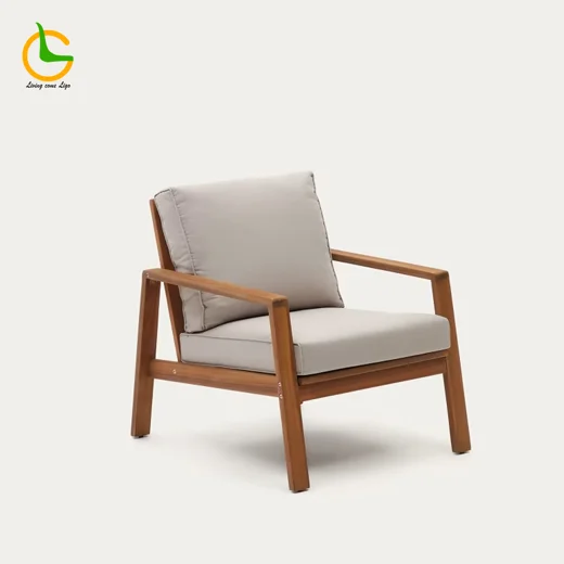 LG354-1 Wooden Outdoor Single Sofa