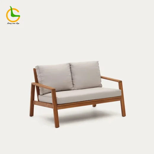 LG354-2 Wooden Outdoor Two-Seater sofa