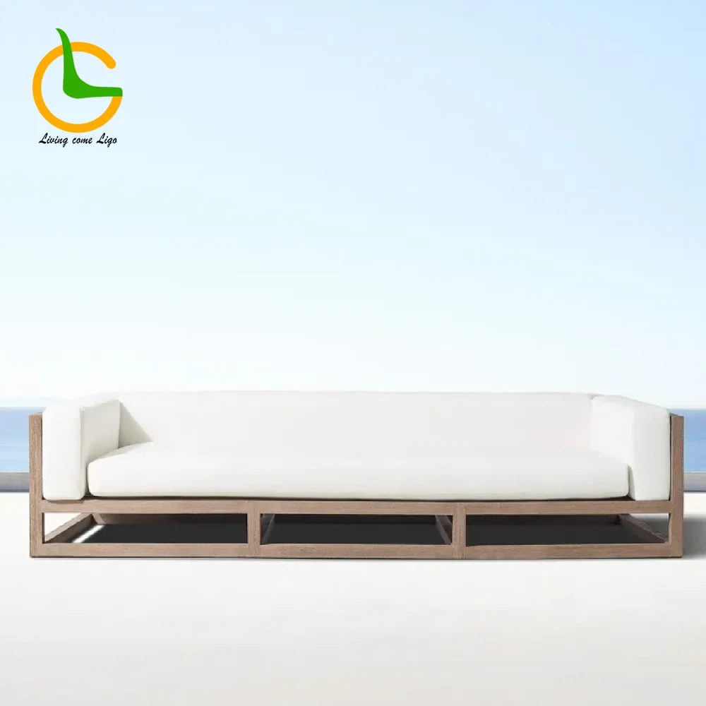 LG357-3 Aluminum Outdoor Three-Seater sofa