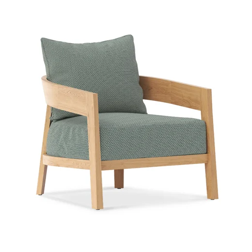 LG358-1 Teak Outdoor Single Sofa