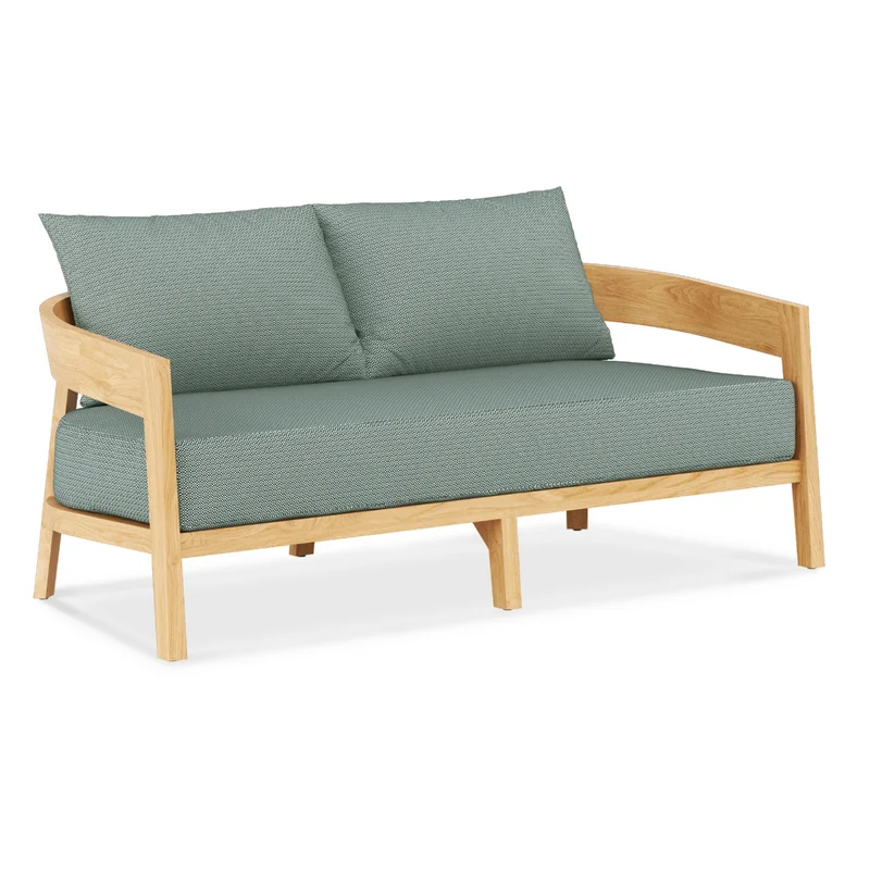 LG358-2 Teak Outdoor Two-Seater Sofa