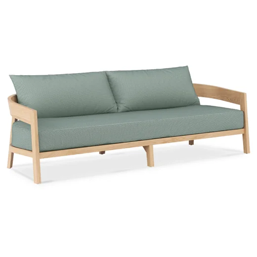 LG358-3 Teak Outdoor Three-Seater Sofa
