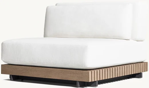 LG360-1 Teak Outdoor Backrest sofa