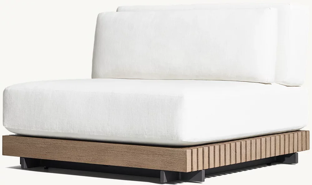 LG360-1 Teak Outdoor Backrest sofa