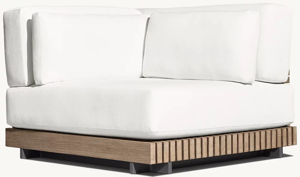 LG360-2 Teak Outdoor Corner sofa