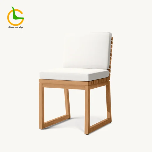 LG360-9 Teak Outdoor Armless Chair