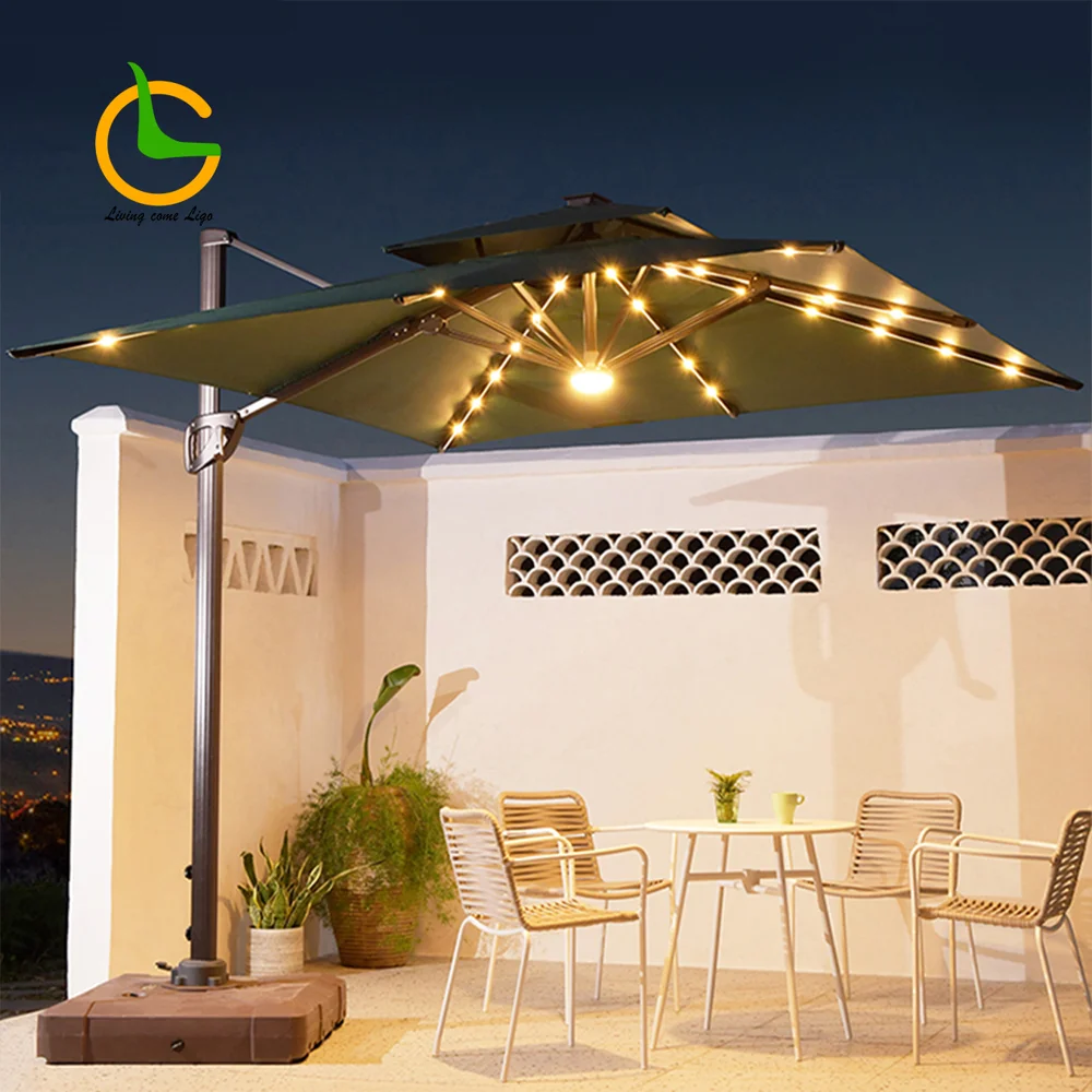 LG362 Aluminum Outdoor Roman umbrella