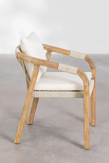 LG366-1 Rope-Woven Outdoor Dining Chair