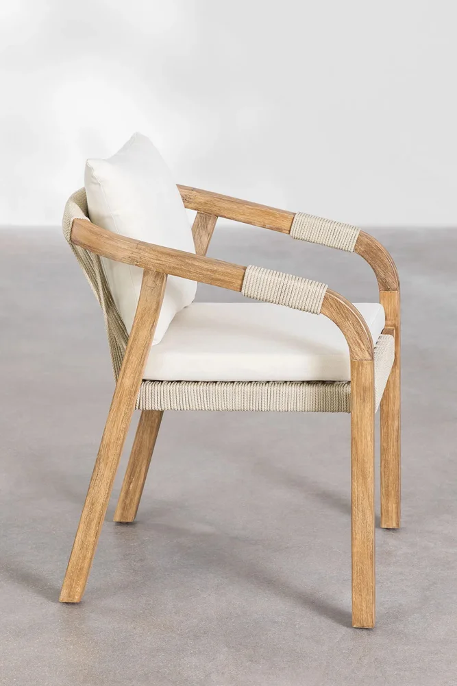 LG366-1 Rope-Woven Outdoor Dining Chair