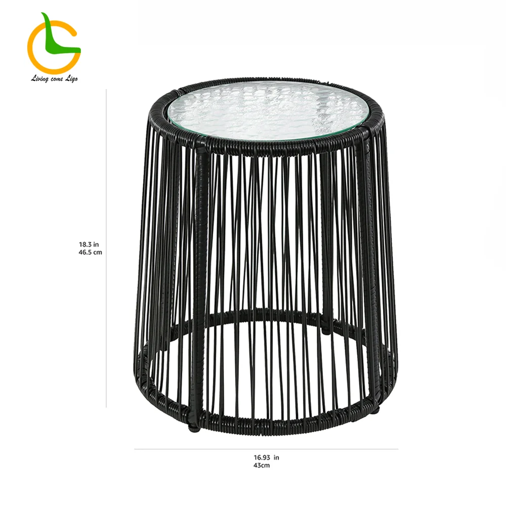 LG367-2 Wicker-Style Outdoor Tea table