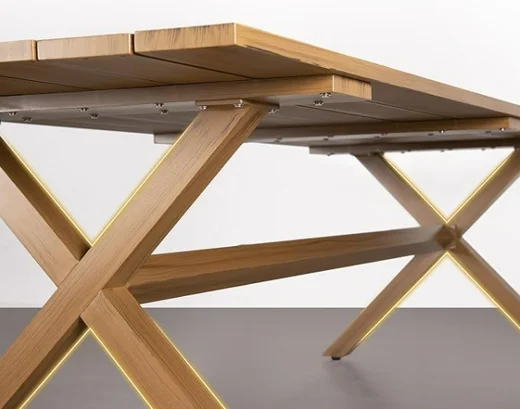 LG368-1 Teak Outdoor Dining Table