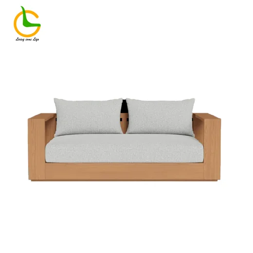 LG376-2 Teak Outdoor Two-Seater sofa