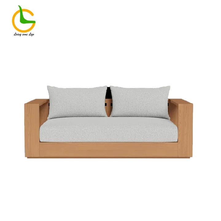 LG376-2 Teak Outdoor Two-Seater sofa