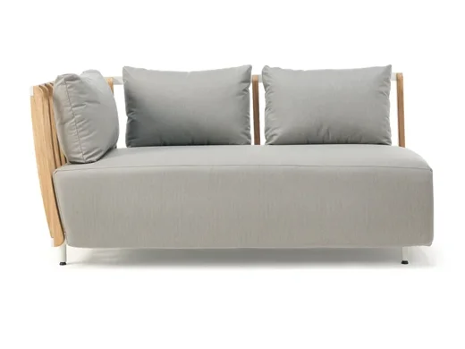 LG377-1 Teak Outdoor Two-Seater sofa(R)