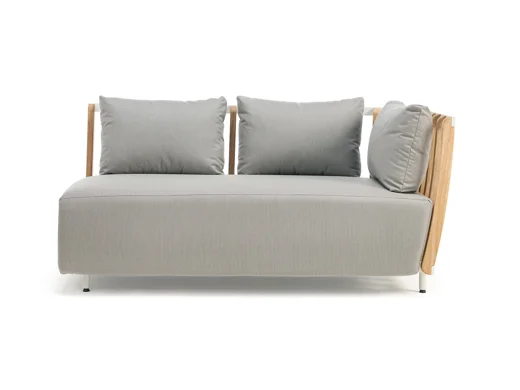 LG377-2 Teak Outdoor Two-Seater sofa(L)