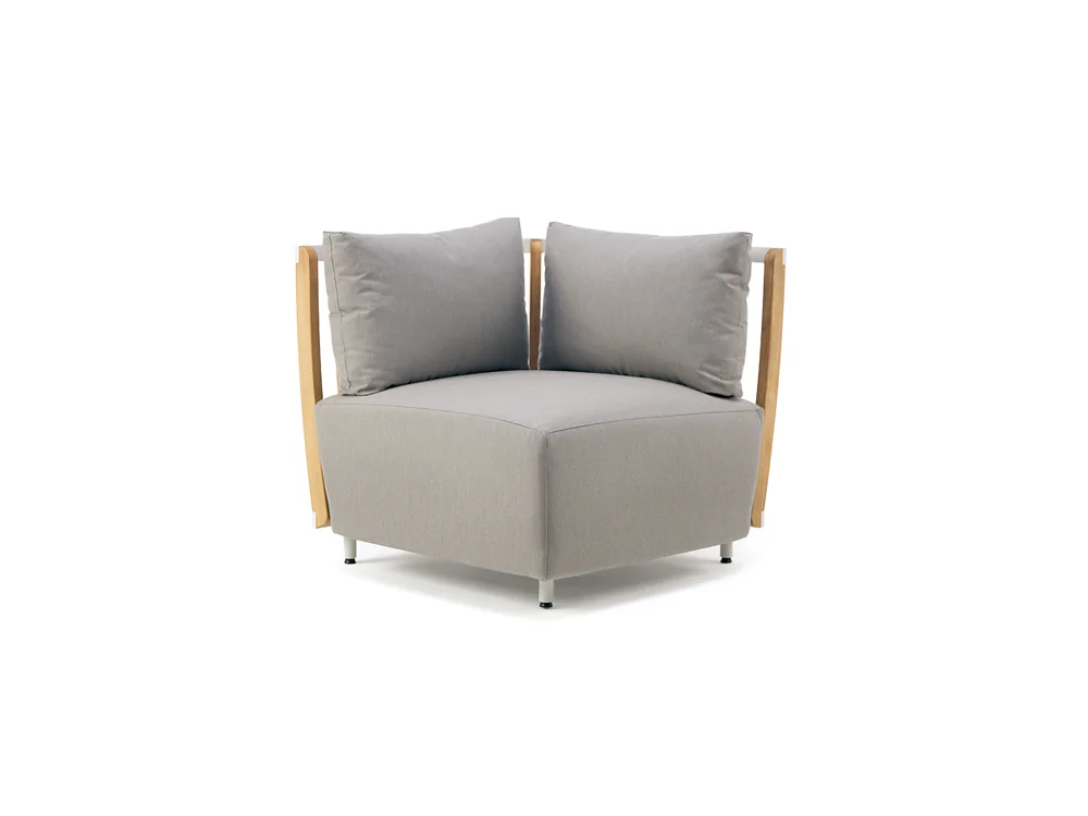 LG377-4 Teak Outdoor Corner sofa