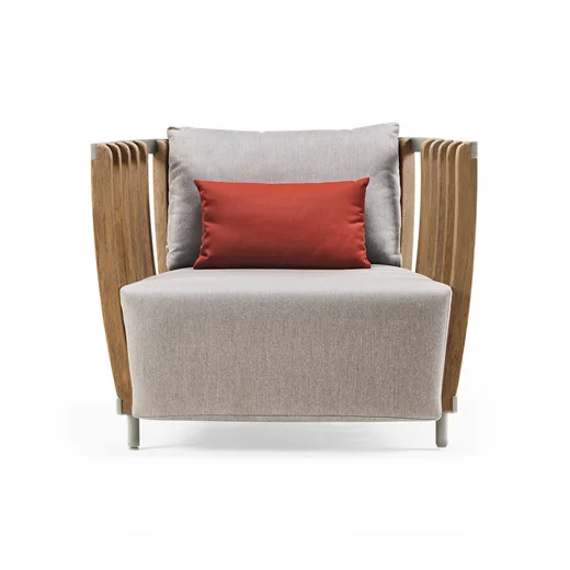 LG377-5 Teak Outdoor Single Sofa