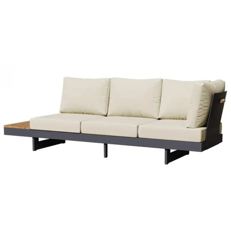 LG381-3 Teak Outdoor Three-Seater Sofa