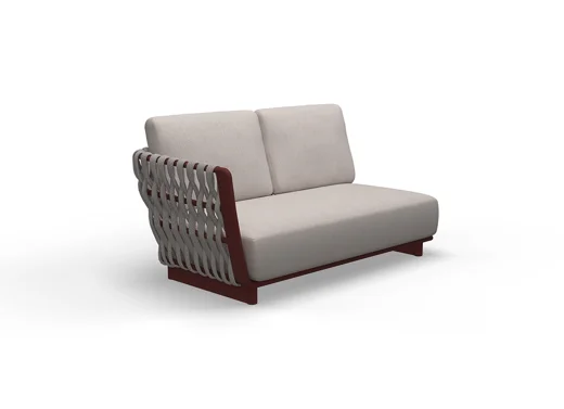LG384-3 Rope-Woven Outdoor Two-Seater sofa(L)