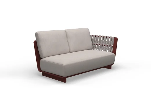 LG384-4 Rope-Woven Outdoor Two-Seater sofa(R)