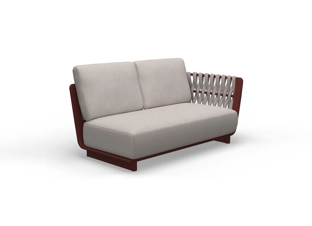 LG384-4 Rope-Woven Outdoor Two-Seater sofa(R)