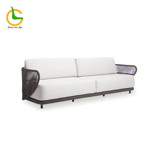 LG386-2 Wicker-Style Outdoor Two-Seater Sofa