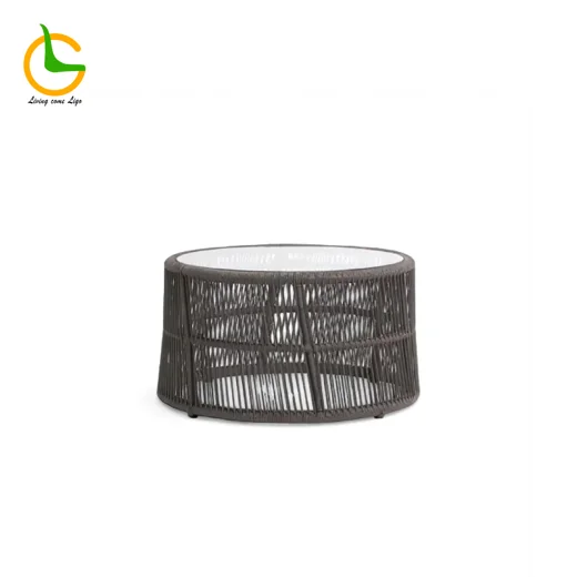 LG386-5 Rope-Woven Outdoor Side tea table