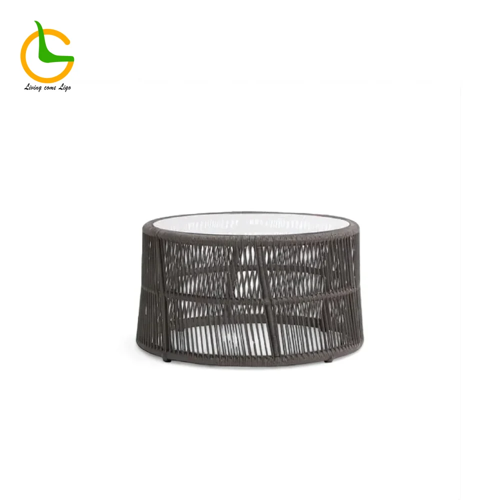 LG386-5 Rope-Woven Outdoor Side tea table