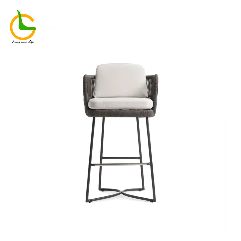 LG386-7 Wicker-Style Outdoor Bar chair