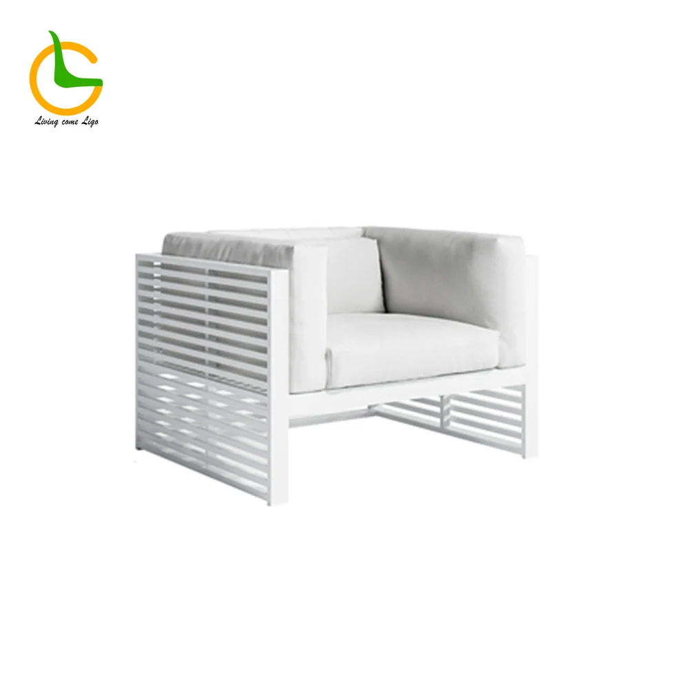 LG387-1 Aluminum Outdoor Single Sofa