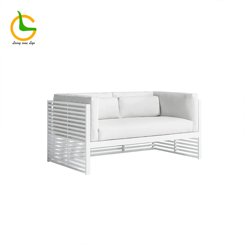 LG387-2 Aluminum Outdoor Two-Seater sofa
