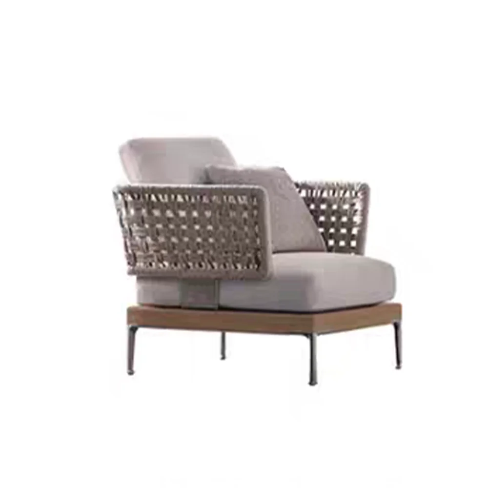 LG388-1 Rope-Woven Outdoor Single Sofa