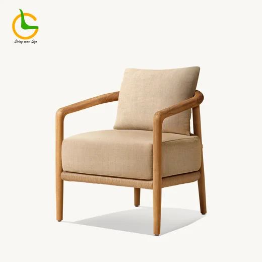 LG392-1 Teak Outdoor Single Sofa