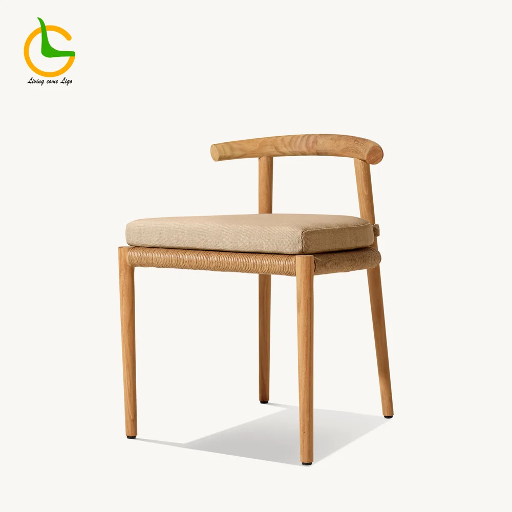 LG392-5 Teak Outdoor Armless Chair