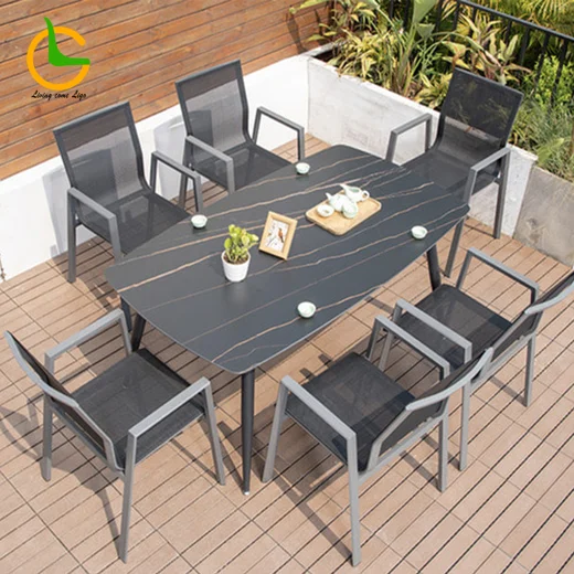 LG393-3 Aluminum Outdoor Table 2