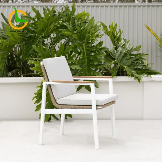 LG394-1 Rope-Woven Outdoor Armchair