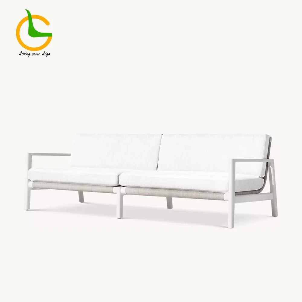 LG396-2 Rope-Woven Outdoor Two-Seater Sofa